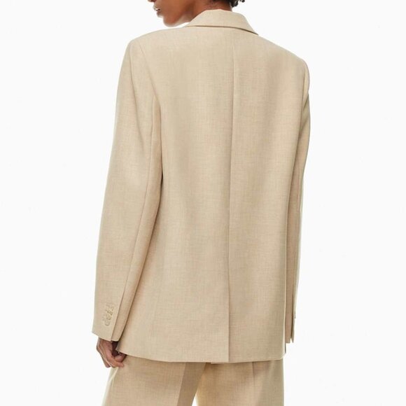 Last Chance! New Aritzia Wilfred Generation Blazer Heather Oat Medium $228 - Picture 4 of 12